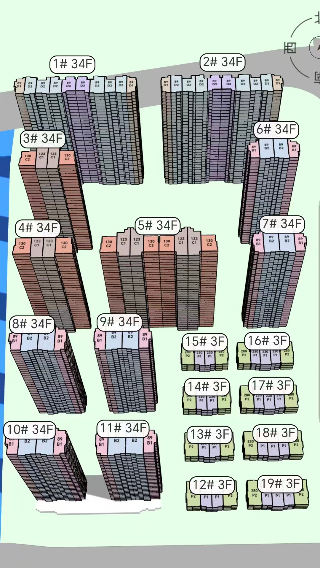 阳光城上府楼栋分布图